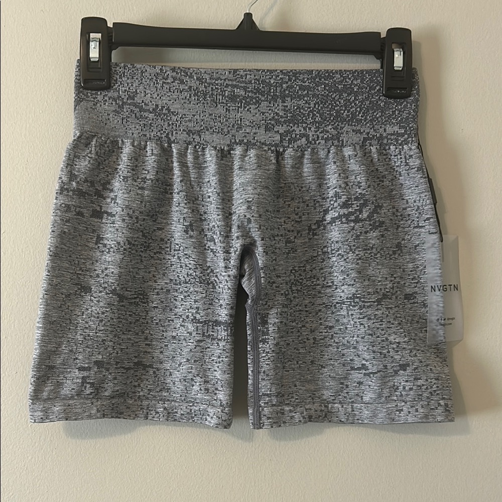NVGTN Gray Digital Seamless Shorts